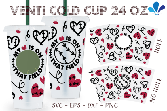 My Heart Is on That Field Venti Cup Wrap