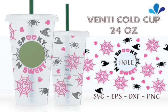 Spooky and Sweet Heart Spider Web Venti