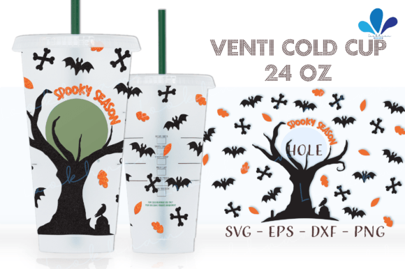 Spooky Season Halloween Fall Venti Wrap