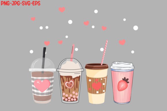 Valentines Day Cute Cup Coffee